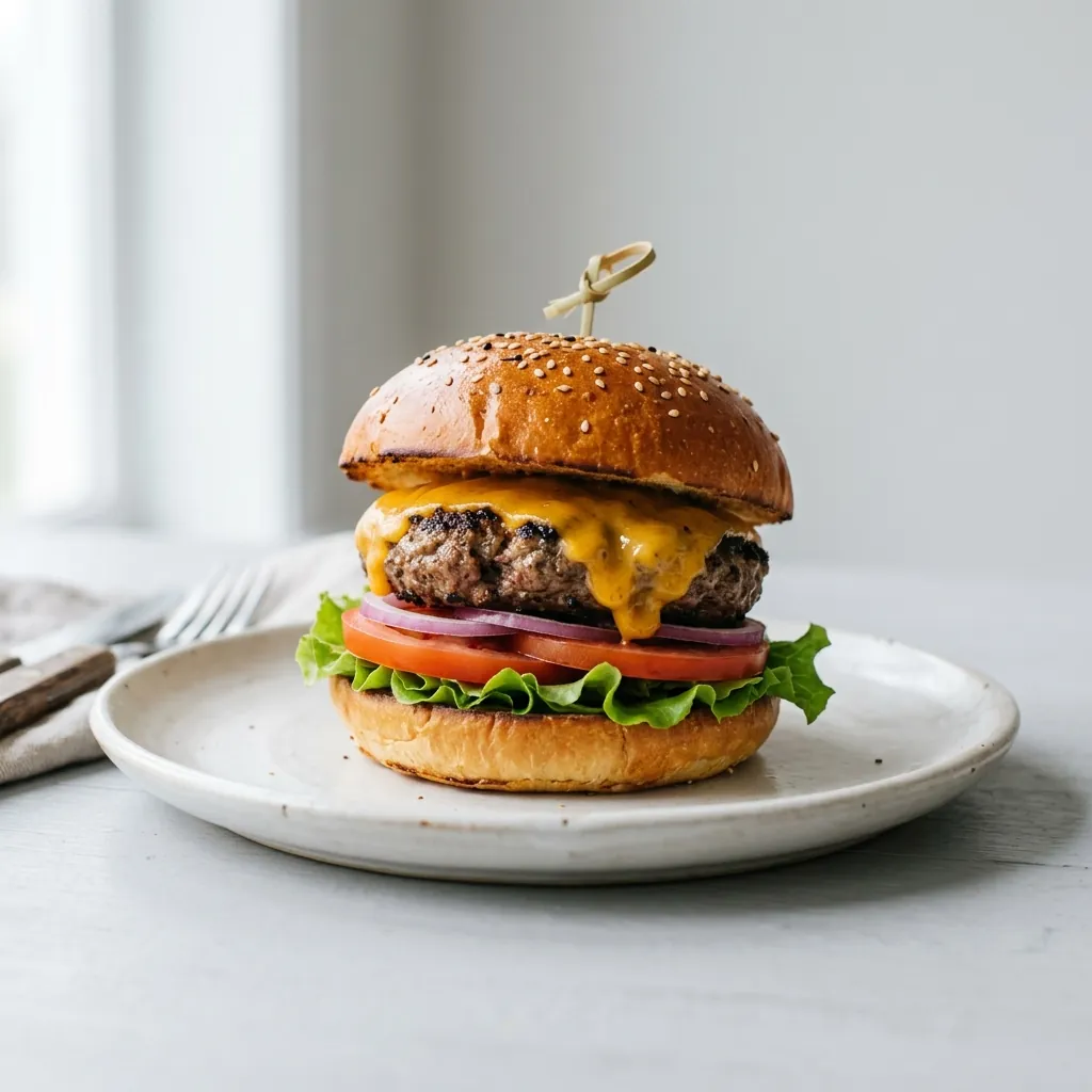 Double Cheddar Cheeseburger