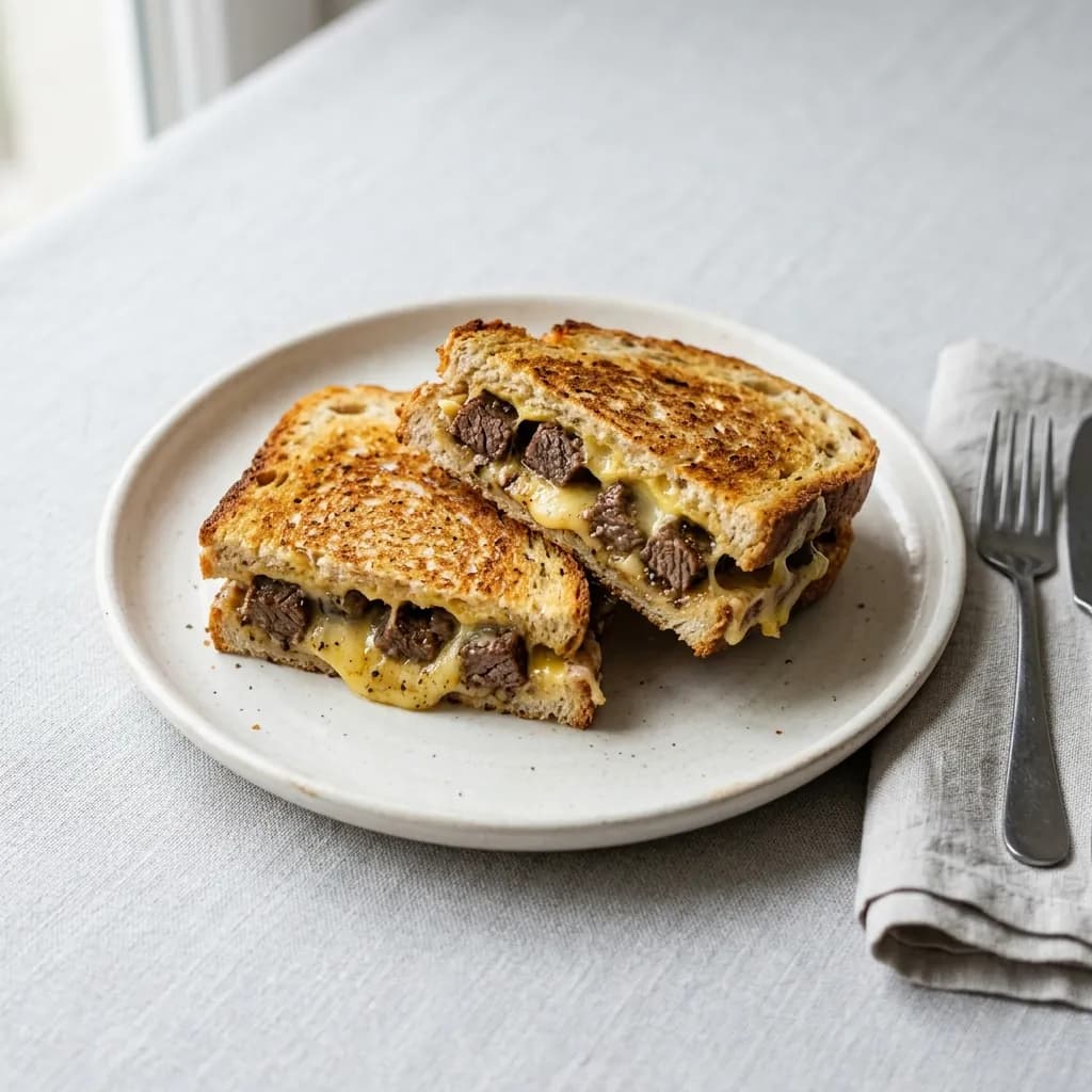 Kavurmalı Kaşarlı Tost