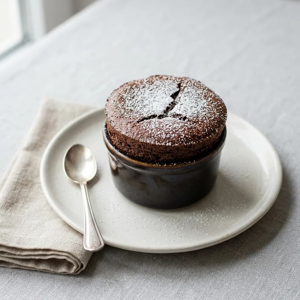 Ev Yapımı Sıcak Çikolatalı Sufle