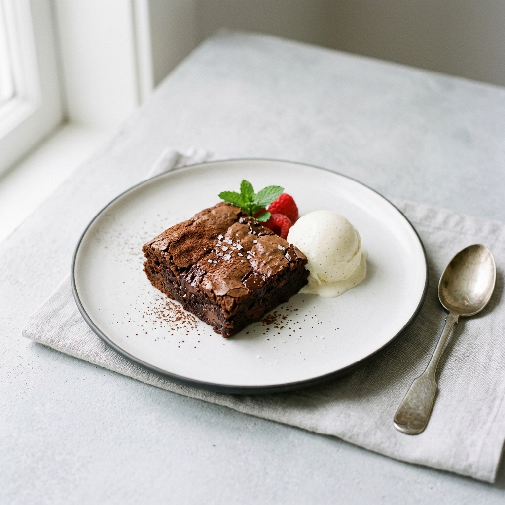 Ilık Fıstıklı Brownie